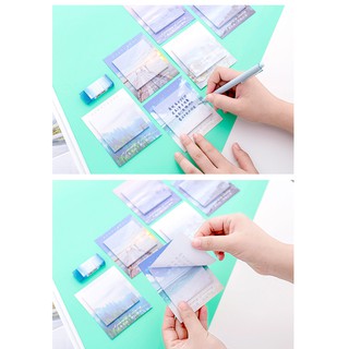 SET 2c Tập Giấy Note ghi chú PHONG CẢNH đẹp