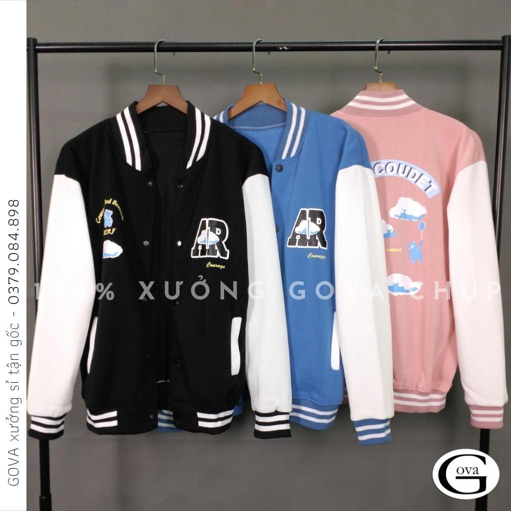 Áo Khoác Nỉ ADRFCOUDET Nam Nữ Form Bomber Vải Nỉ Hình In Đẹp GOVA