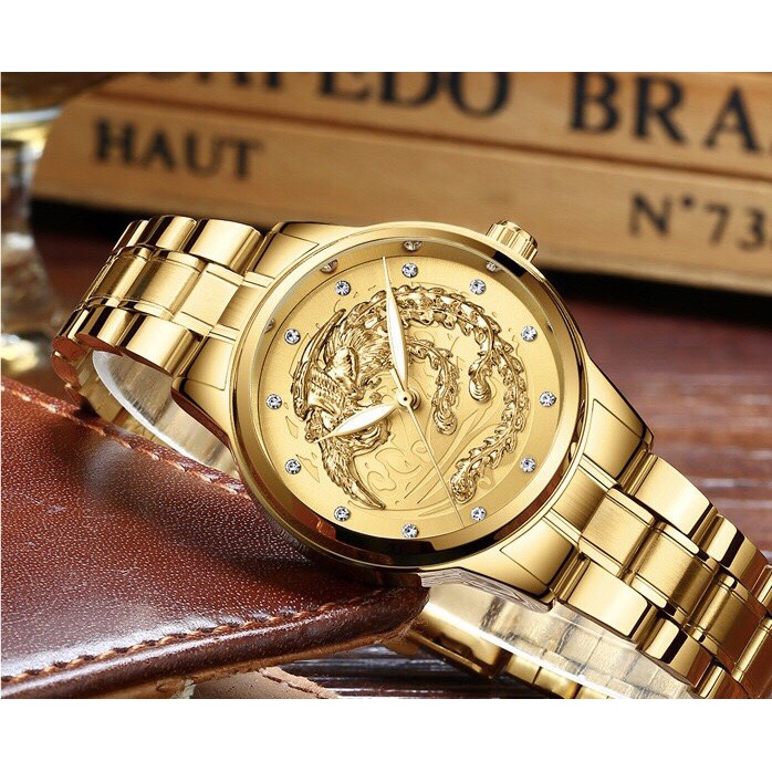 ❤️ Freeship❤️ Đồng Hồ Nữ Fngeen Mặt Phương Hoàng 292 Sang Trọng - Hazo