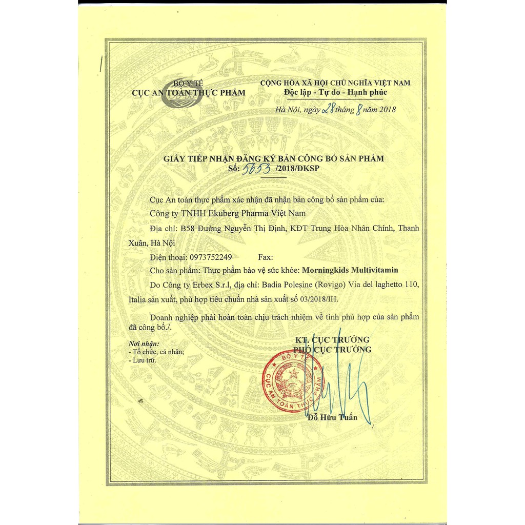 Morningkids multivitamin Hàng nhập khẩu Ý