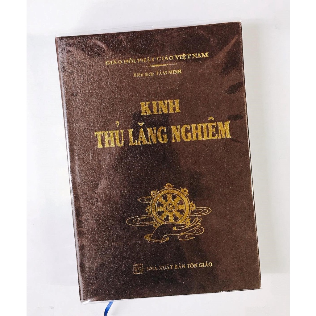 Sách - Kinh thủ lăng nghiêm trọn bộ ( bìa da )