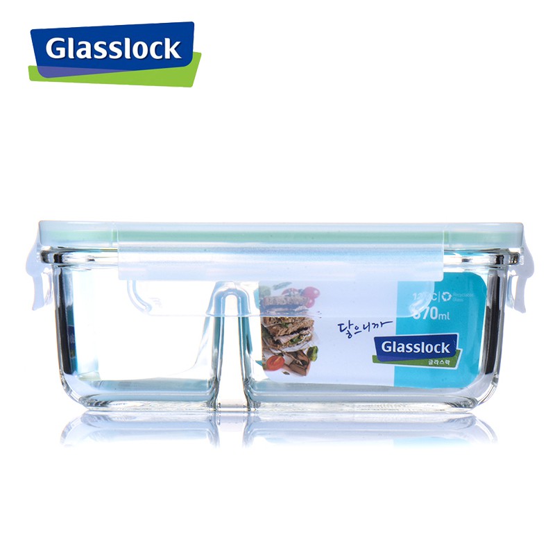 Hộp thủy tinh 2 ngăn Glasslock 670ml MCRK-067