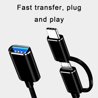Cáp Chuyển Đổi 2 Trong 1 Type-C Micro USB Sang USB 3.0 Micro P4O4