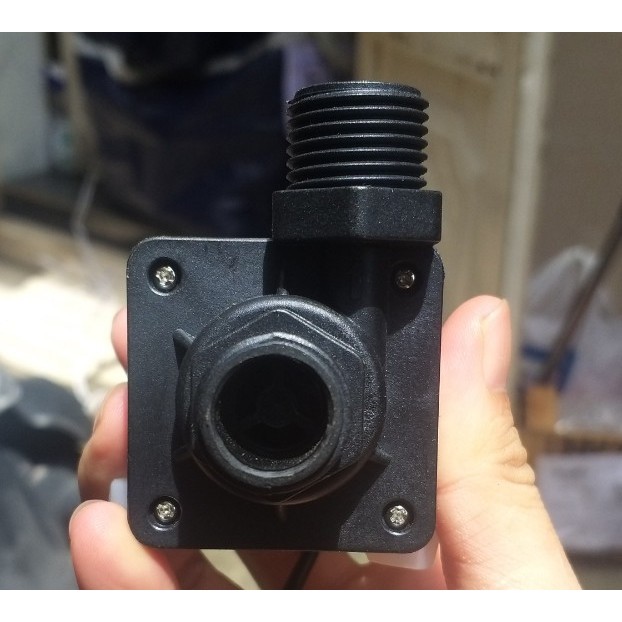 Bơm nước dòng điện 12v, 24v ren ống phi 21mm không chổi than brushless siêu mạnh dùng cho hồ cá, hòn non bộ, thủy canh