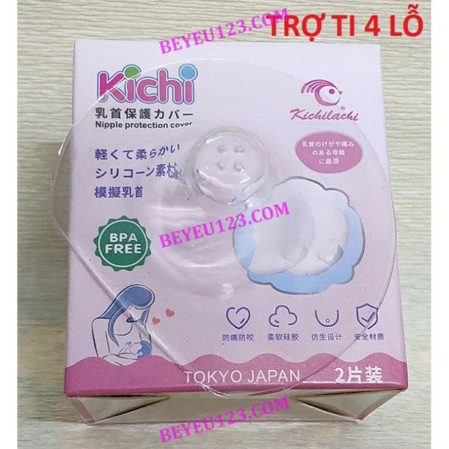 Hộp 02 cái trợ ti Hoặc trợ ty Mẹ hỗ trợ cho bé bú không BPA KICHILACHI
