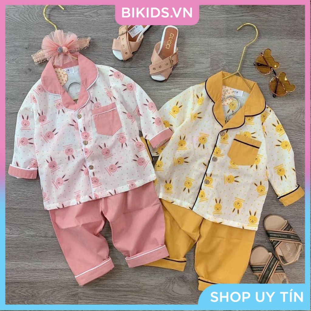 Bộ Pijama thô đũi mềm cao cấp cho bé 100-130cm