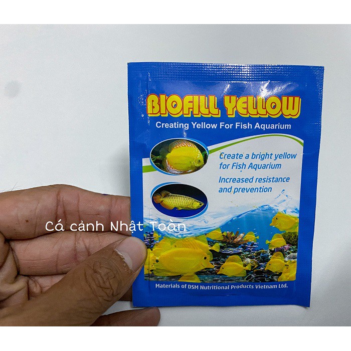 CHẤT TẠO MÀU VÀNG CHO CÁ CẢNH BIOFILL YELLOW GÓI 10G