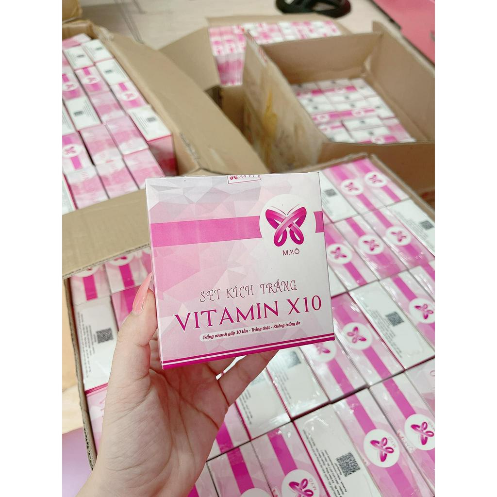 SET KÍCH TRẮNG VITAMIN X10 MYÔ