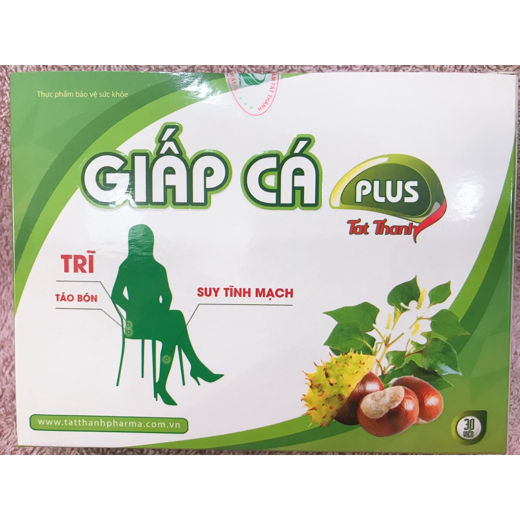 Viên uống Giấp Cá Plus -  Hộp 30 viên