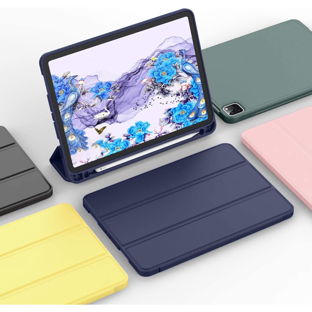 Ốp Máy Tính Bảng Có Khay Đựng Bút Cho ipad pro 11 10.5 10.9 9.7 gen 9 8 7 6 5 air3 air4 air5 mini 5 6