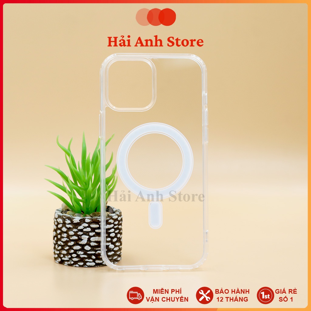 Case magsa for IP 13 12 11 Pro Max Loại Xịn, Ốp lưng IP Chống Sốc từ tính Trường hợp trong suốt