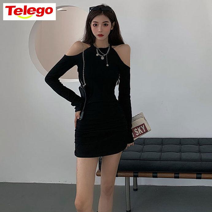 Đầm hở vai tay dài thiết kế quyến rũ cho phái nữ