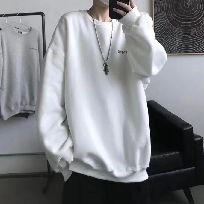 Áo Sweater Nam Nữ Basic Boutique Unisex Nỉ From Rộng Dáng Thụng Kiểu Dáng  Chất Liệu Vải Nỉ Bông In Chữ