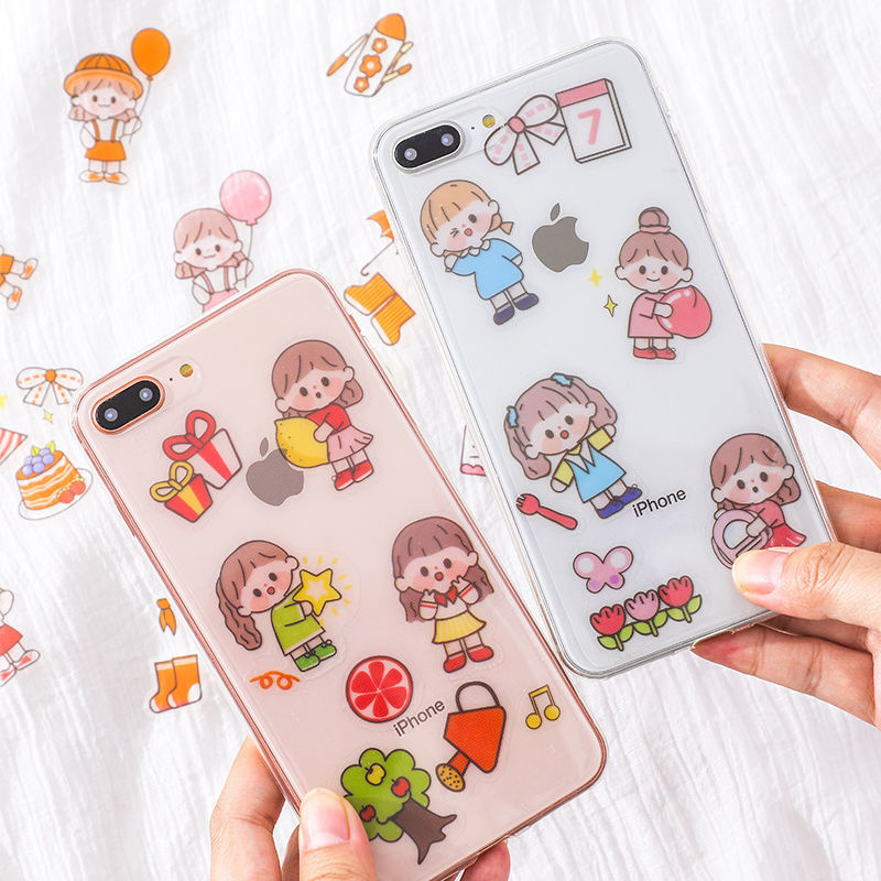 Set 40 Miếng Dán Đáng Yêu Chống Thấm Nước Trang Trí Sổ Tay Tiện Dụng