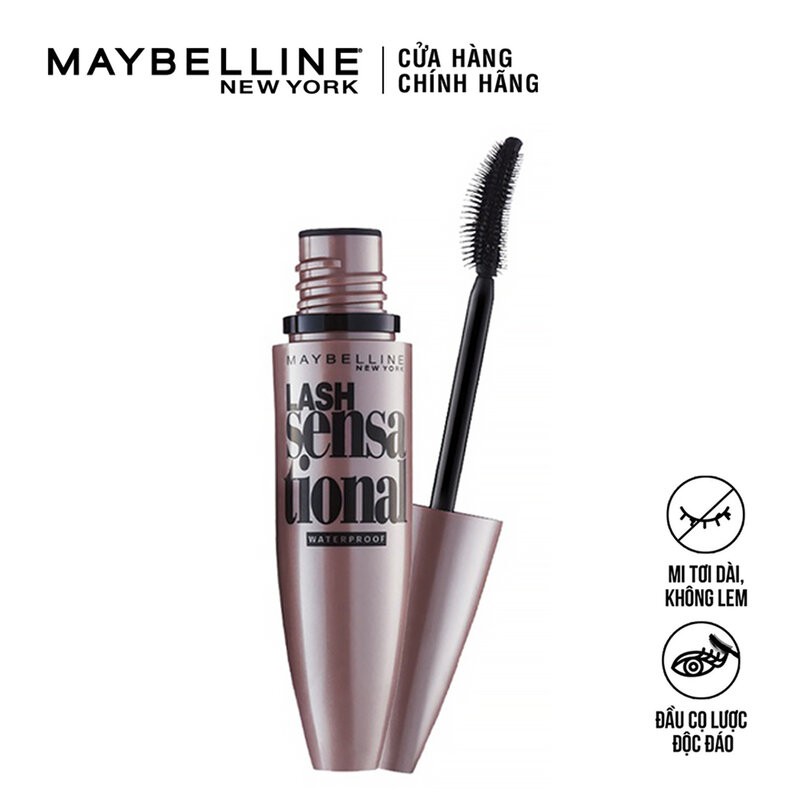 Mascara Maybelline Làm Dày Và Tơi Mi Lash Sensational Waterproof 10ml