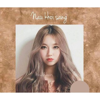 Thuốc nhuộm tóc tại nhà [ màu nâu khói sáng]