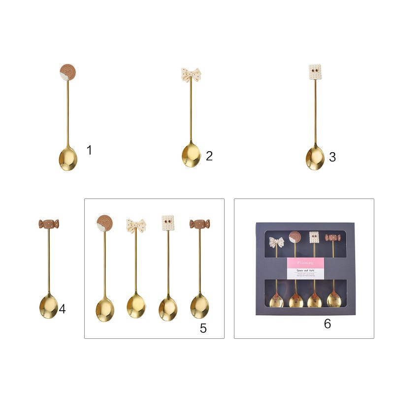 Muỗng Cà Phê Espresso Mạ Điện Bằng Thép Không Gỉ 304 Cao Cấp