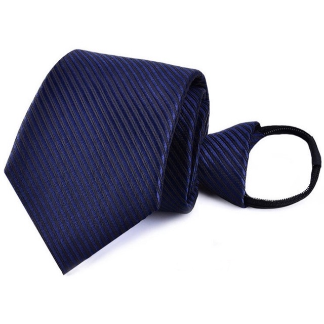 Cà vạt thắt sẵn bản 7cm văn phòng