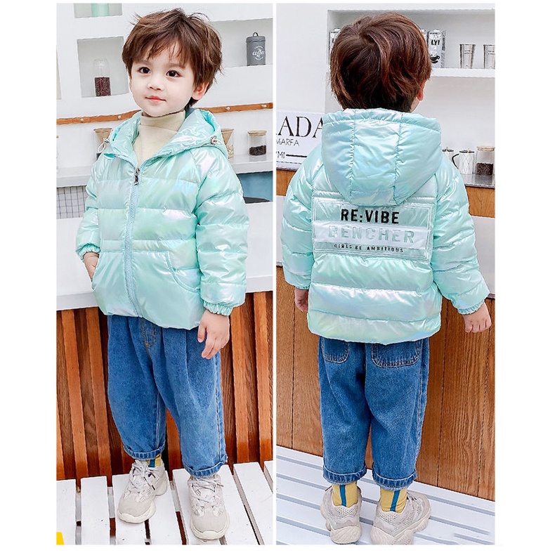 ✻Áo Khoác Cotton Xinh Xắn Dành Cho Bé✻Áo Khoác Phao Có Nón Nhiều Màu Sắc Phong Cách Thu Đông Mới Cho Trẻ Em