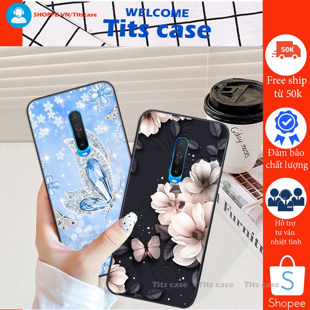 Ốp lưng  Xiaomi REDMI K30 in hình thiên nga,hoa may mắn, đặc sắc ĐỘC - LẠ - BỀN