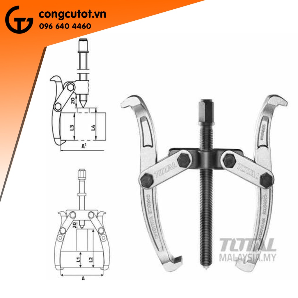 Cảo 2 chấu (3inch, 4inch,6inch) Total