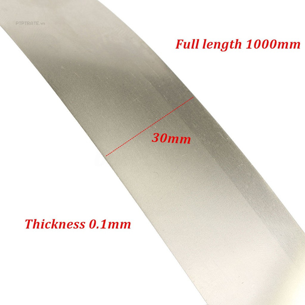 PTPTRATE ★New 0.1*30*1000mm High Purity Pure Nickel Ni Plate Silver Gray Foil Thin Sheet