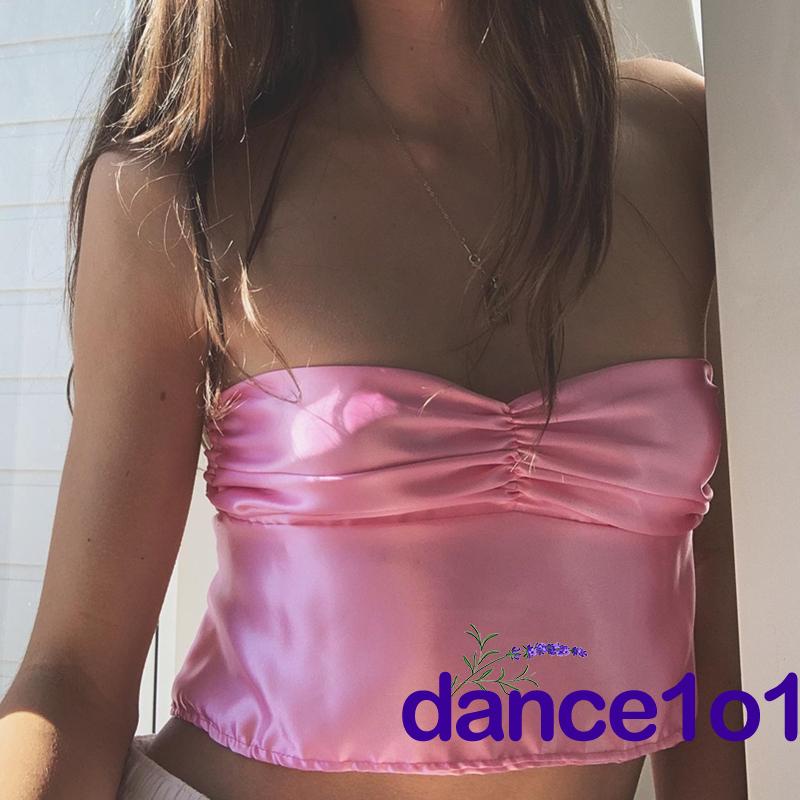 dance1o1-Women Summer Halter Neck Sleeveless Backless Casual Vest