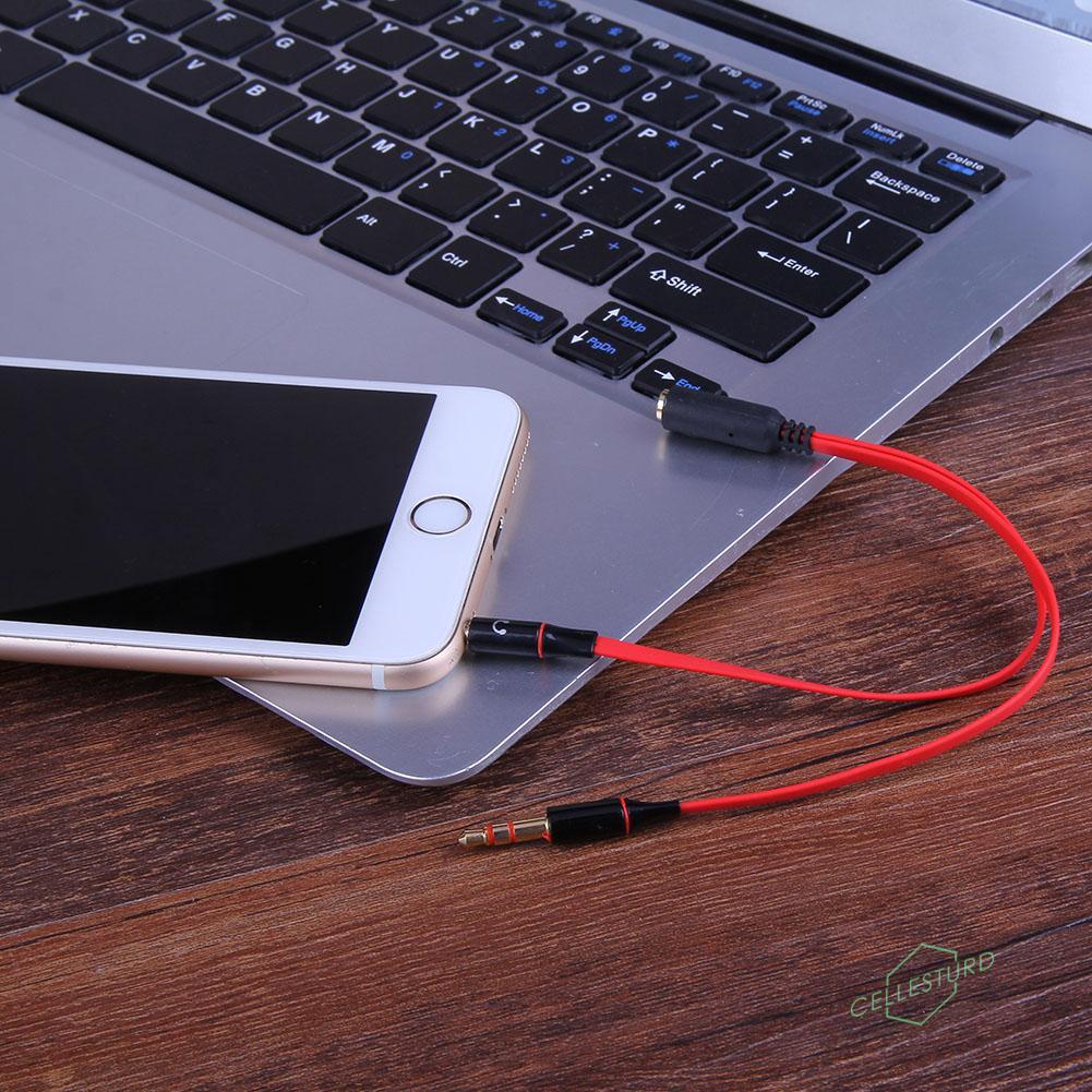 CS 3.5mm 1 to 2 Audio Cable Single-hole Computer Headphone Mic Adapter