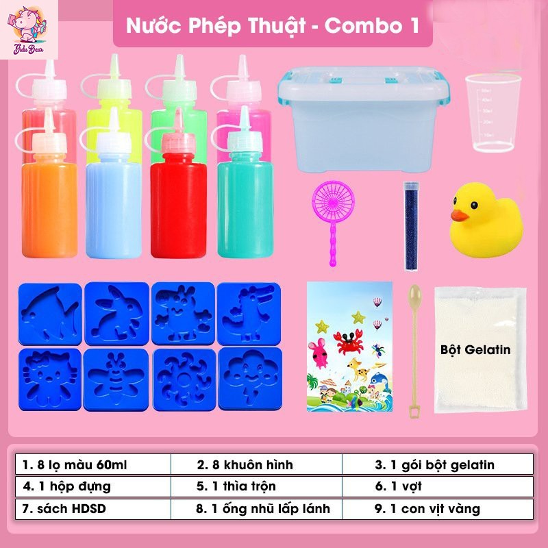 Nước tạo hình 3D, Món quà cho trẻ nhỏ, quà tặng bé