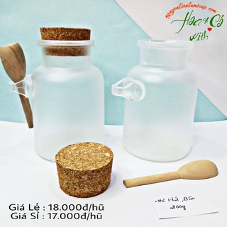 Hũ Nhựa Nút Bần ( Kèm Muỗng )