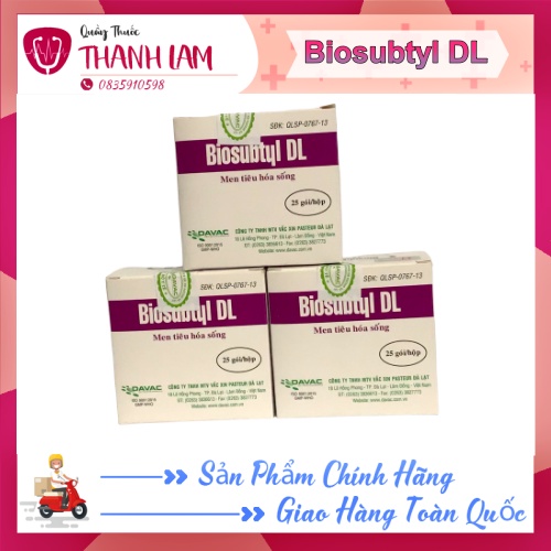 Men tiêu hoá sống Biosubtyl Đà Lạt 25 gói quaythuocthanhlam QT49