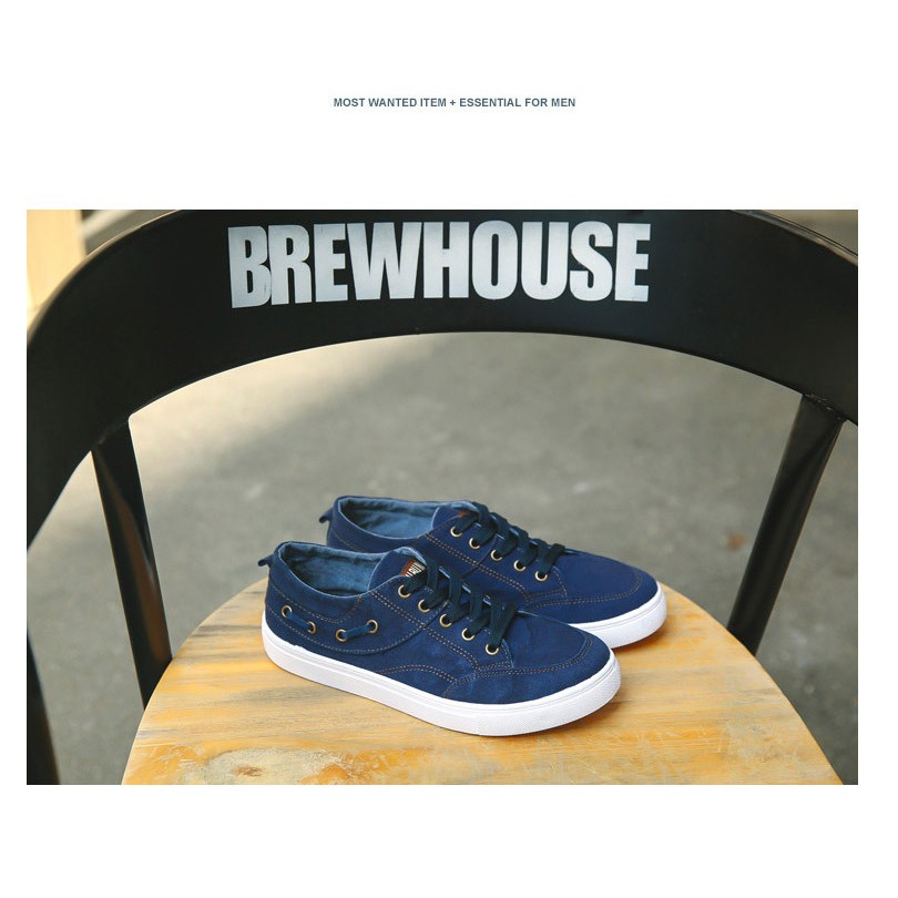 Giày Vải Sneaker Nam Vải Bò Rách Thoáng Khí Mùa Xuân Và Mùa Hè Siêu Bền Đẹp | BigBuy360 - bigbuy360.vn