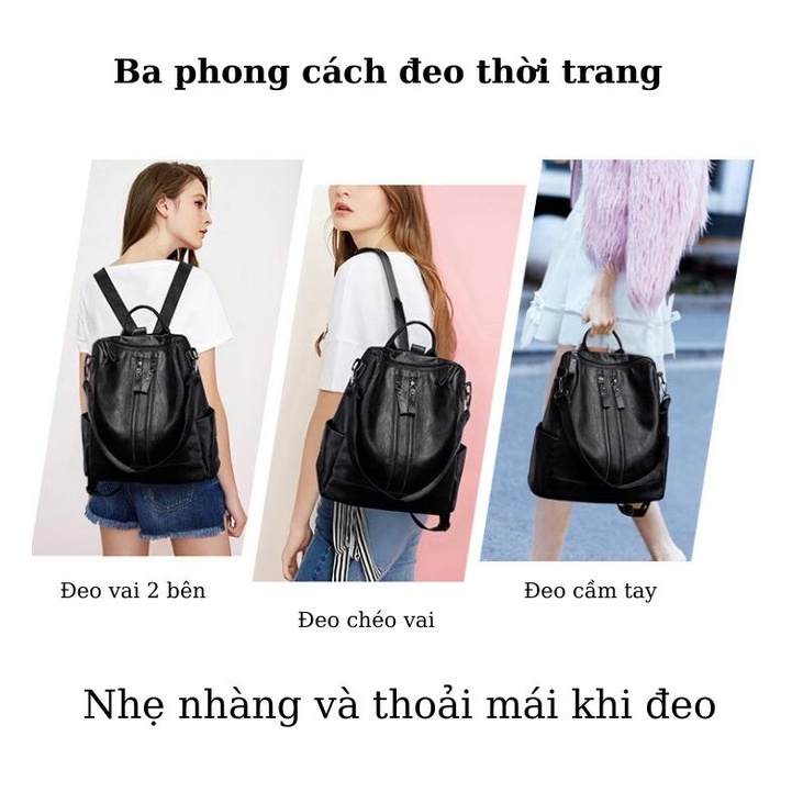 Balo da nữ thời trang cao cấp, Balo chống thấm nước sành điệu