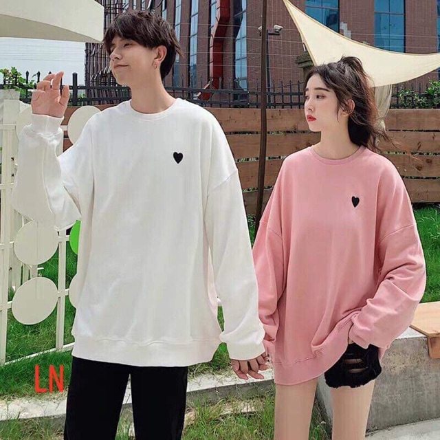 Áo thun tim đen nhỏ bo tay LNG0919