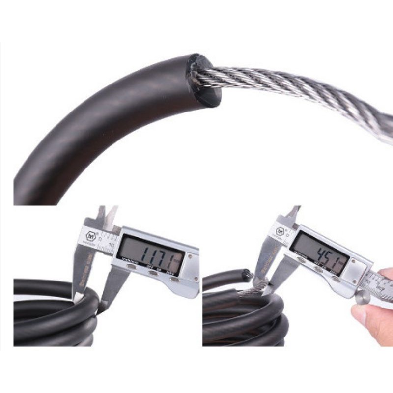 Khoá dây 5 số mật khẩu chống trộm an toàn dành cho xe đạp