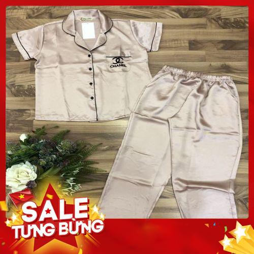 [Giá lẻ= Sỉ ] Set Bộ Pijama Dài Thêu Phi Lụa loại 1 -Hàng nhập khẩu