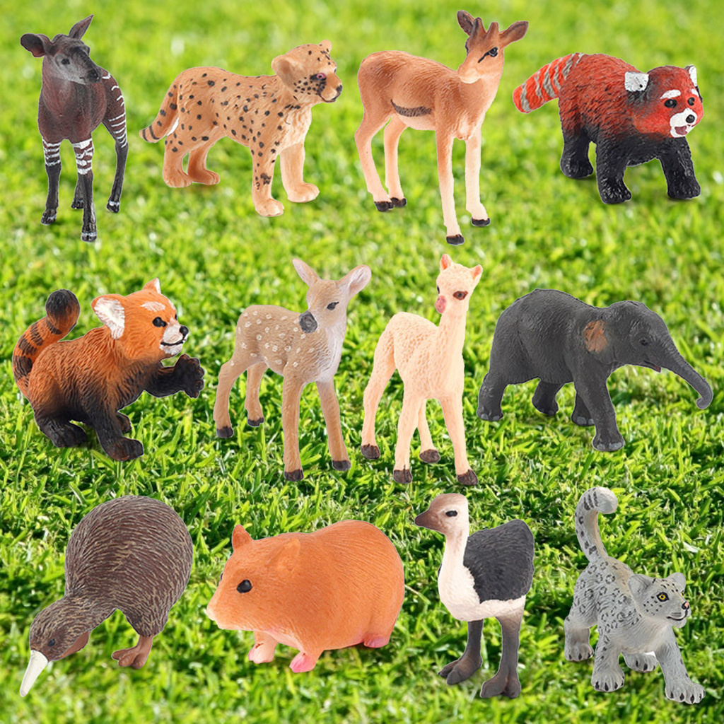 Bigdiscount Imitation Animal Delicate Lifelike Cognitive-enhancing Simulated Zoo Animal Figurine for Kids