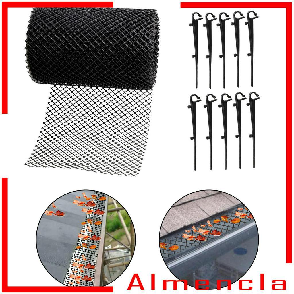 Lưới bảo vệ máng xối ngăn cặn rêu màu đen