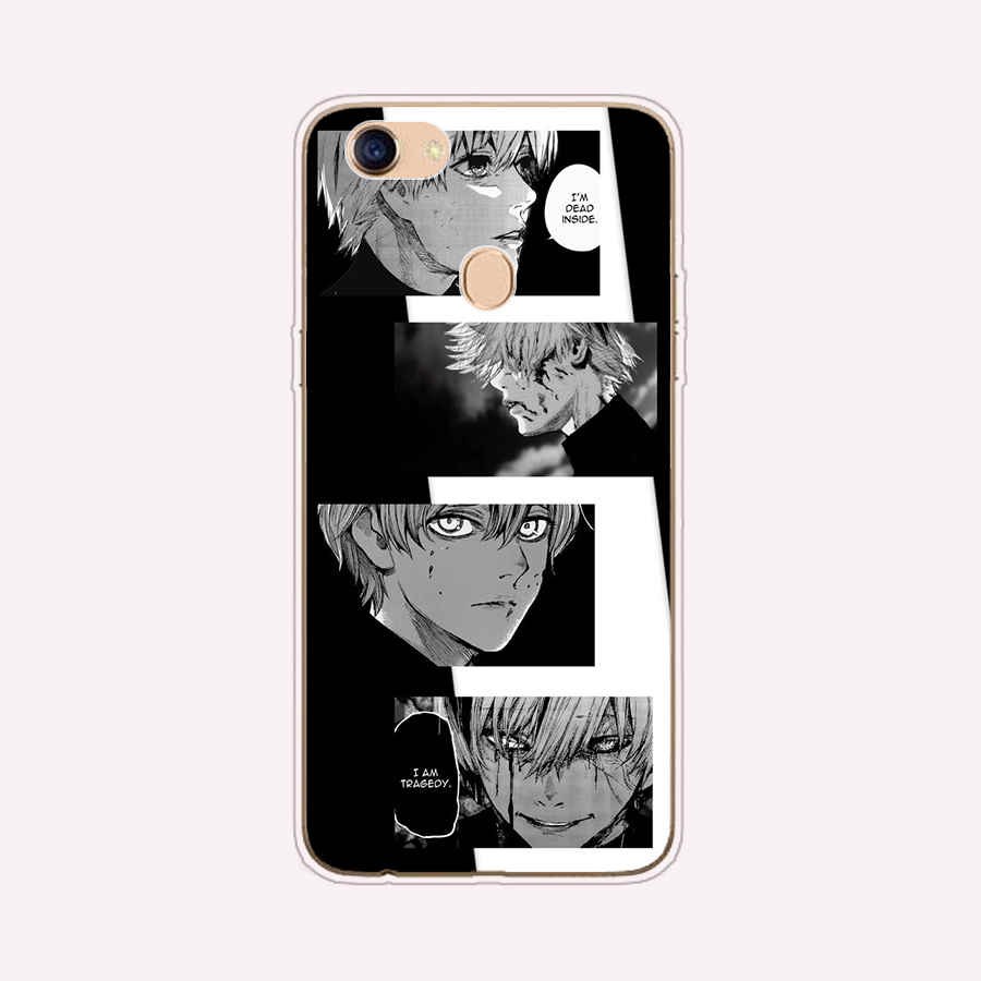 Ốp Lưng Điện Thoại Bằng Silicone Tpu Mềm Hình Tokyo Ghoul Cho Oppo A39 / A57 / Reno / 2 / A12 / A83 / F5 / F7 / A73