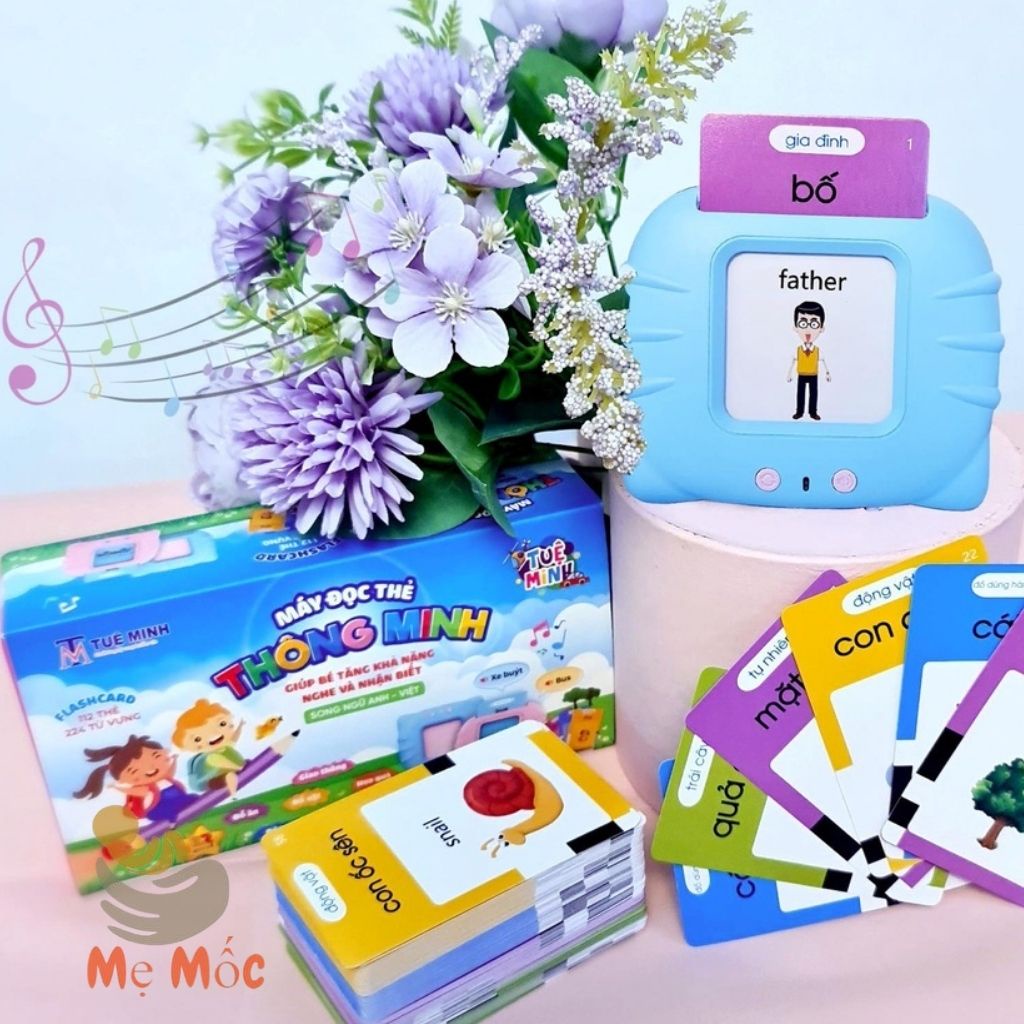 Máy Đọc Thẻ Thông Minh Kết Hợp song ngữ Anh - Việt Giúp Bé Phát Triển Toàn Diện Shop Mẹ Mốc ,MDTAV