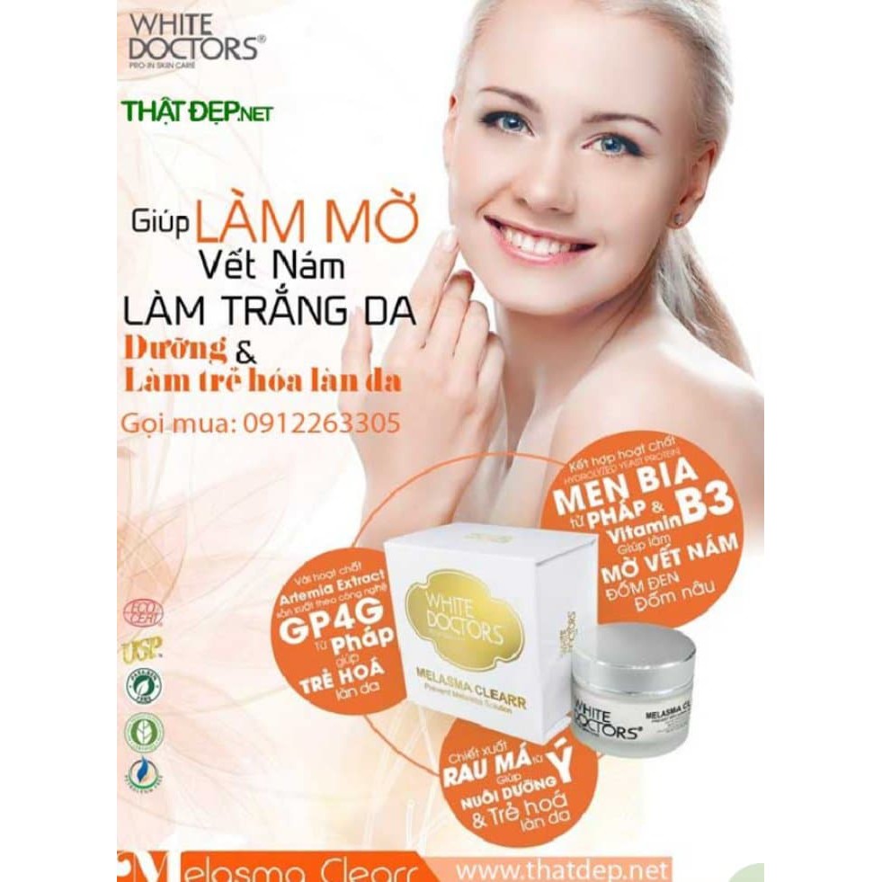 Kem Giảm Hết Nám Da Thể Nhẹ MELASMA CLEARR White Doctor