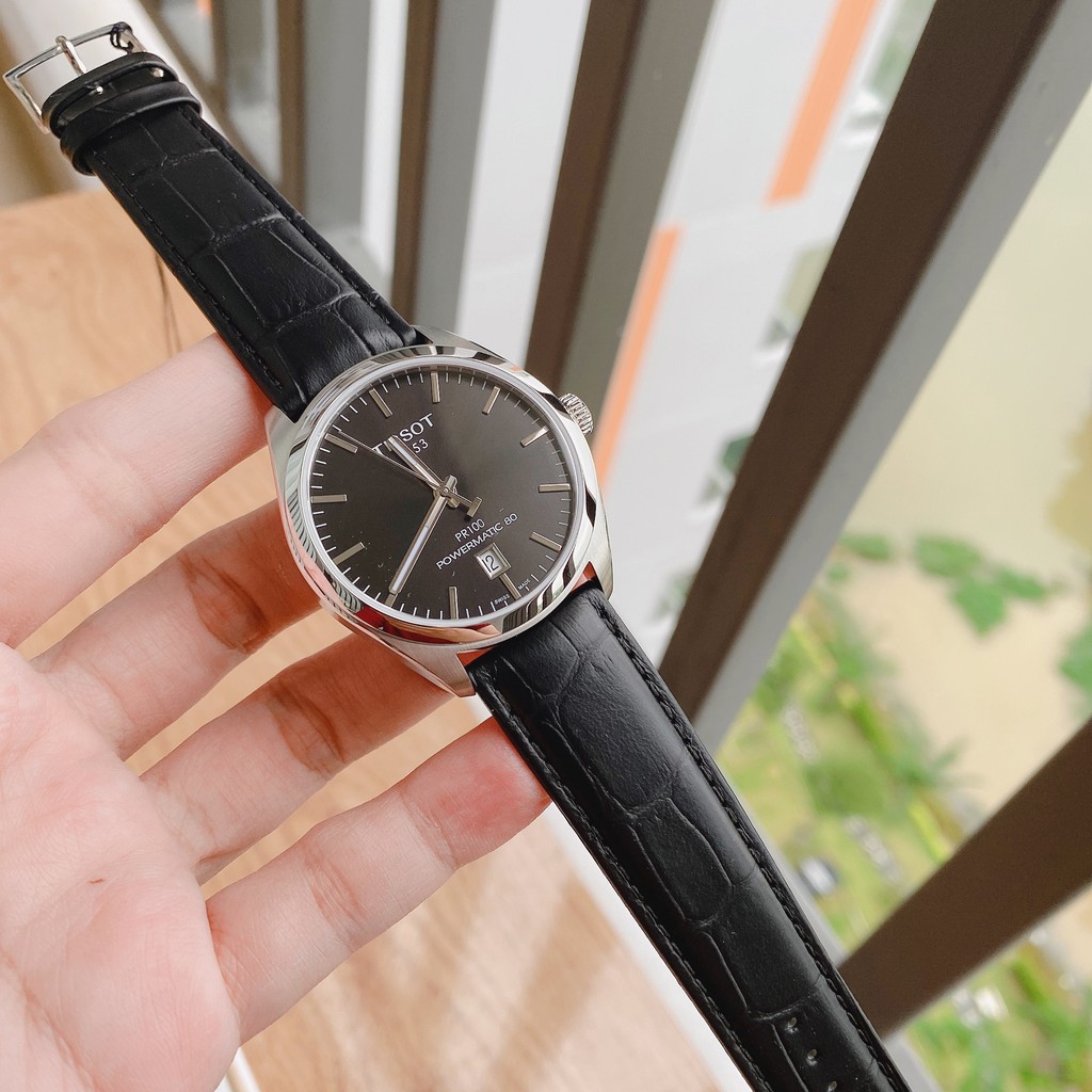 Đồng hồ nam chính hãng Tissot PR100 Automatic Black T101.407.16.051.00 - Máy Cơ tự động - Kính sapphire