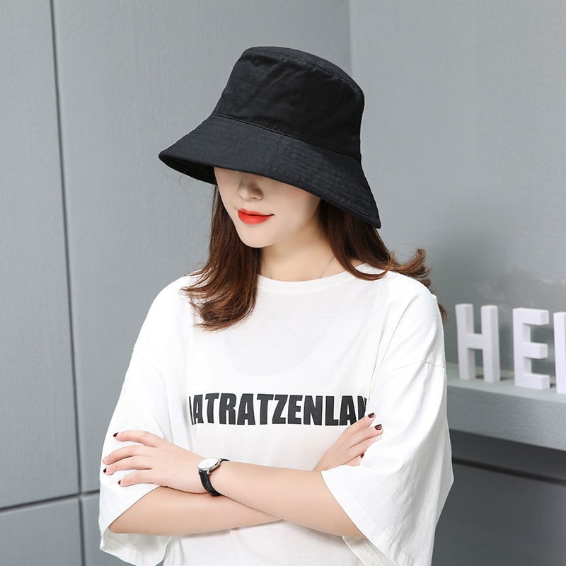 Mũ Tai Bèo Vành Rộng Vải Cotton Cỡ Lớn Kiểu Hàn Quốc Thời Trang Mùa Hè Cho Nam Nữ