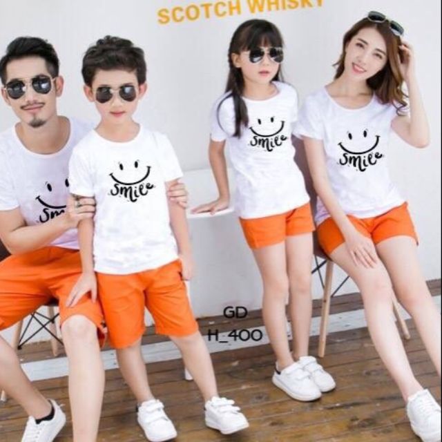 Combo 3 bộ quần áo gia đình