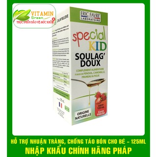 SPECIAL KID SOULAG’ DOUX THẢO DƯỢC CHỐNG TÁO BÓN, ĐẦY HƠI CHO BÉ 125ml | NHẬP KHẨU CHÍNH HÃNG PHÁP
