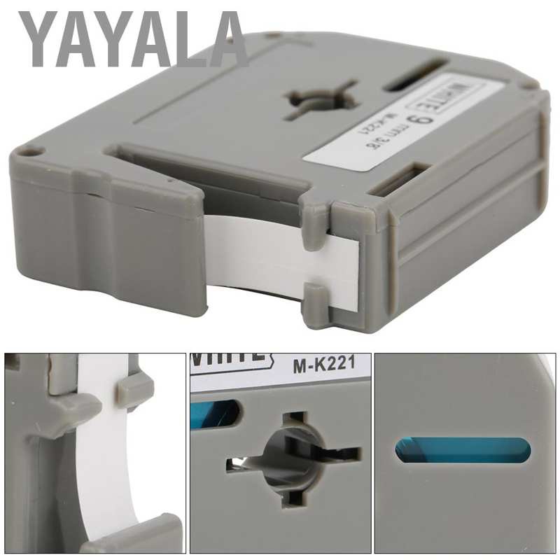 Cuộn Băng Nhãn Yayala 9mm M-K221 Cho Máy In Brother Pt-65 / 70 / 80