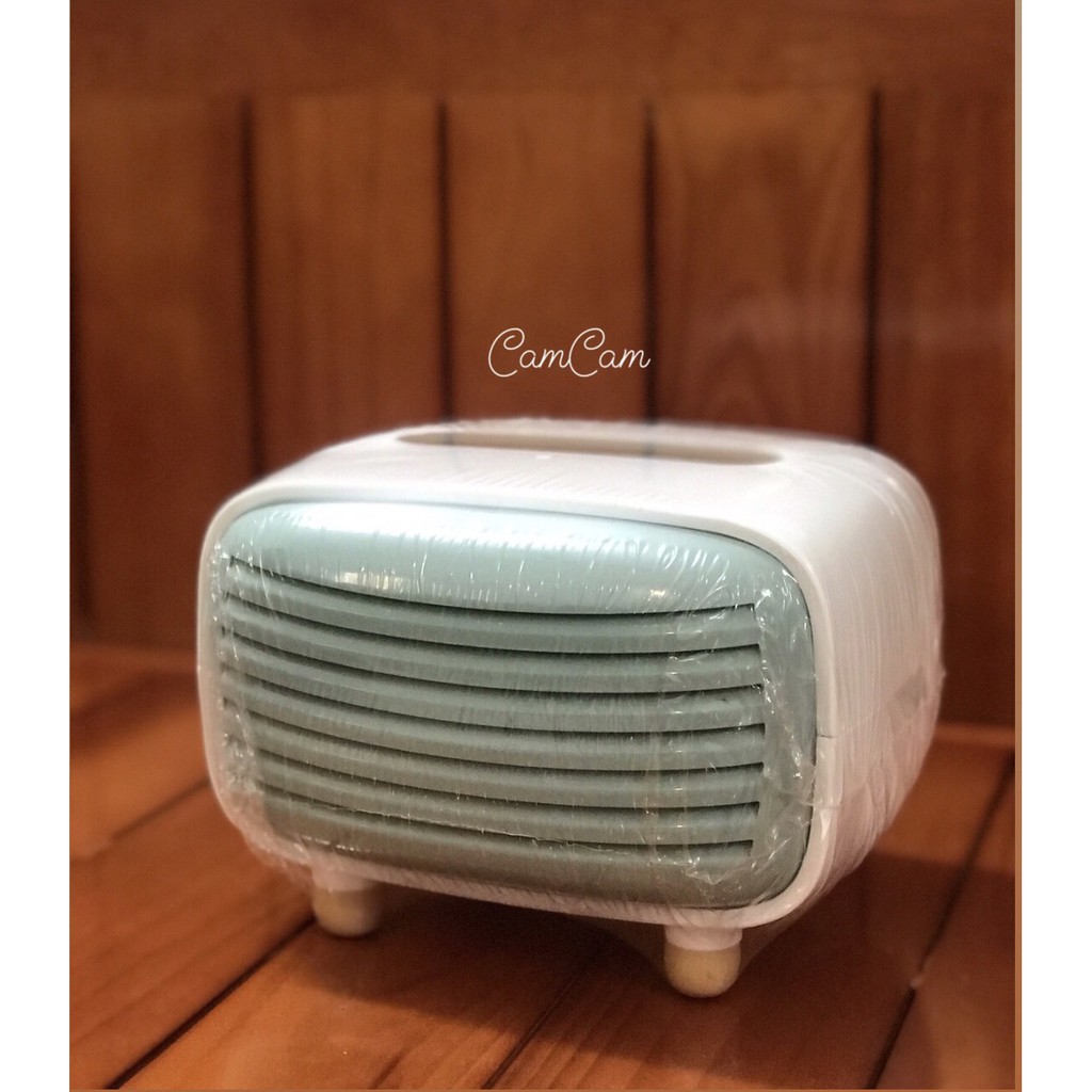 Hộp Đựng Giấy Hình Radio Decor Siêu Xinh