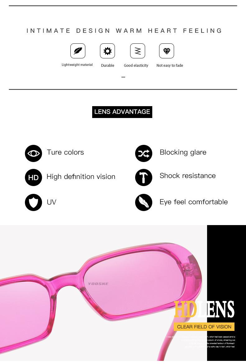 Kính Mát Gọng Oval Nhỏ Màu Xanh Lá / Đỏ Chống Tia Uv400 Phong Cách Cổ Điển Cho Nam Và Nữ | BigBuy360 - bigbuy360.vn