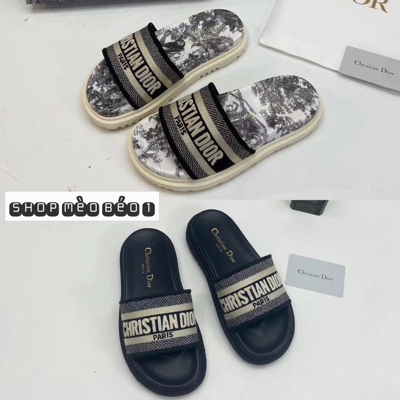 Dép cd quai ngang bản to đế loang fullbox