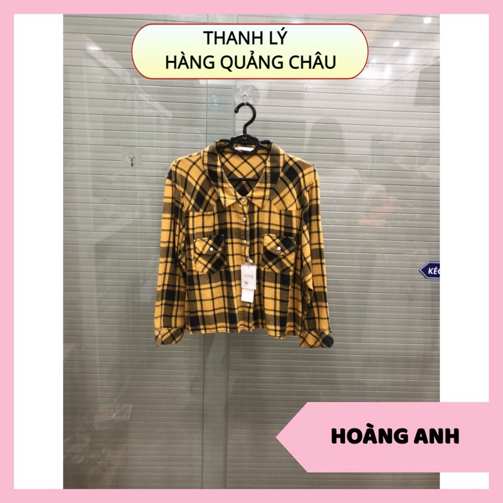 ⚠️ THANH LÝ - HÀNG QUẢNG CHÂU ⚠️ Áo sơ mi kẻ caro 2 màu đỏ - vàng nam thời trang 2022